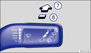 Volkswagen Up! Betriebsanleitung :: Scheibenwischerhebel