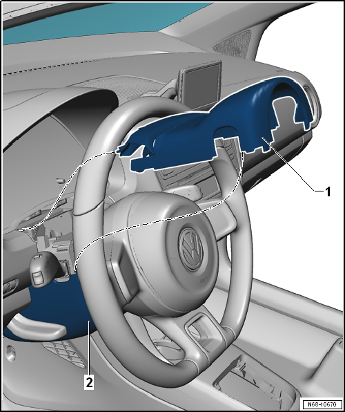 VW UP. Karosserie-Montagearbeiten Innen