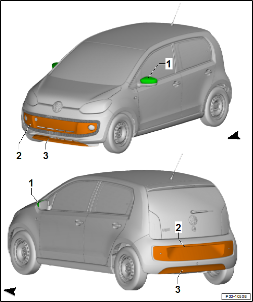 VW UP. Fahrzeugspezifische Informationen Lack