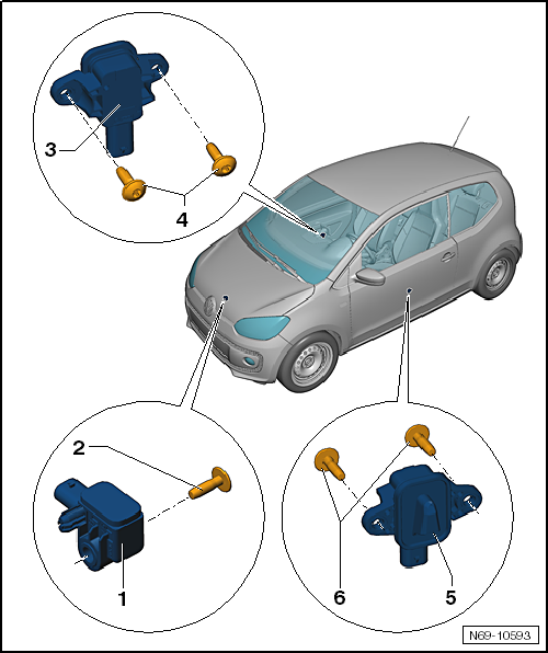 VW UP. Karosserie-Montagearbeiten Innen