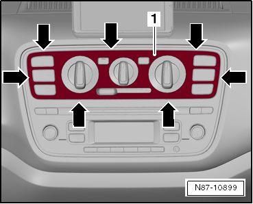 VW UP. Karosserie-Montagearbeiten Innen