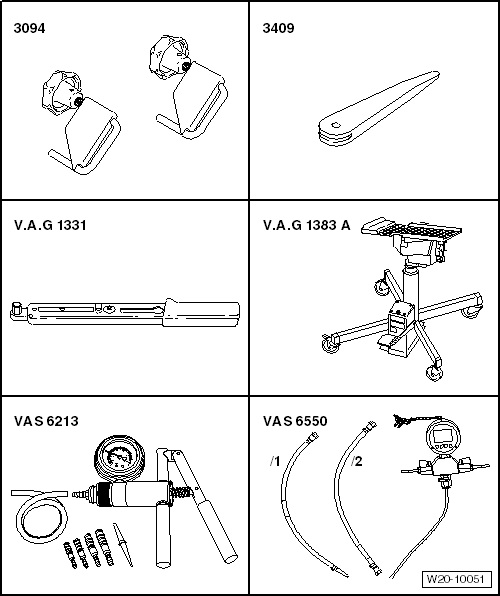 VW UP. Kraftstoffversorgung - Benzinmotoren