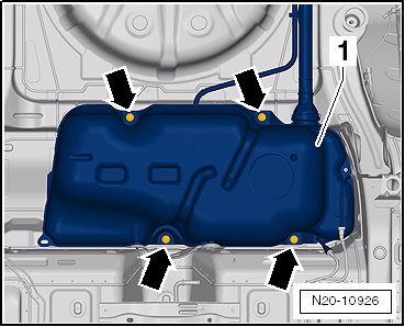 VW UP. Kraftstoffversorgung - Benzinmotoren