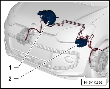 VW UP. Bremsanlagen