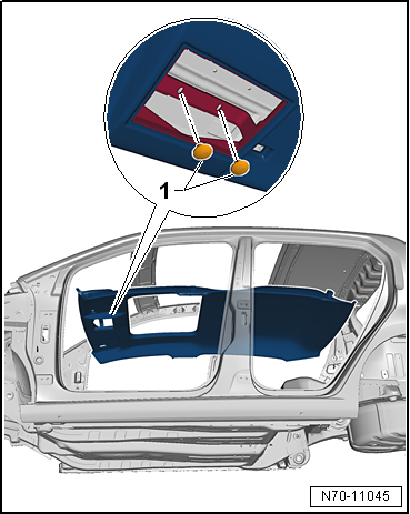 VW UP. Karosserie-Montagearbeiten Innen