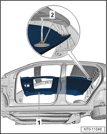 VW UP. Karosserie-Montagearbeiten Innen