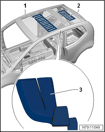 VW UP. Karosserie-Montagearbeiten Innen