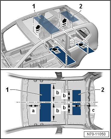 VW UP. Karosserie-Montagearbeiten Innen