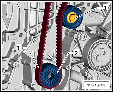 VW UP. 3-Zyl. Einspritzmotor, Zahnriemenantrieb (4-Ventiler)