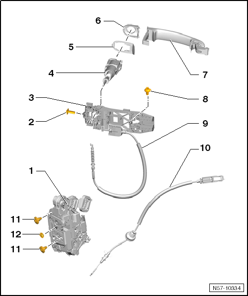 VW UP. Karosserie-Montagearbeiten Außen