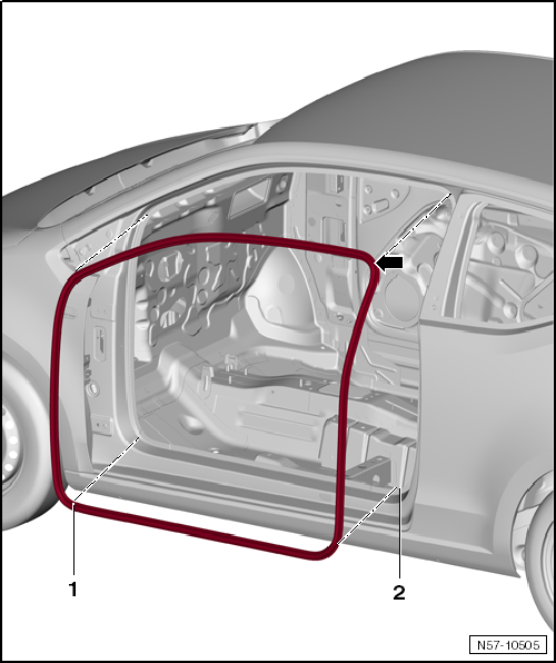 VW UP. Karosserie-Montagearbeiten Außen