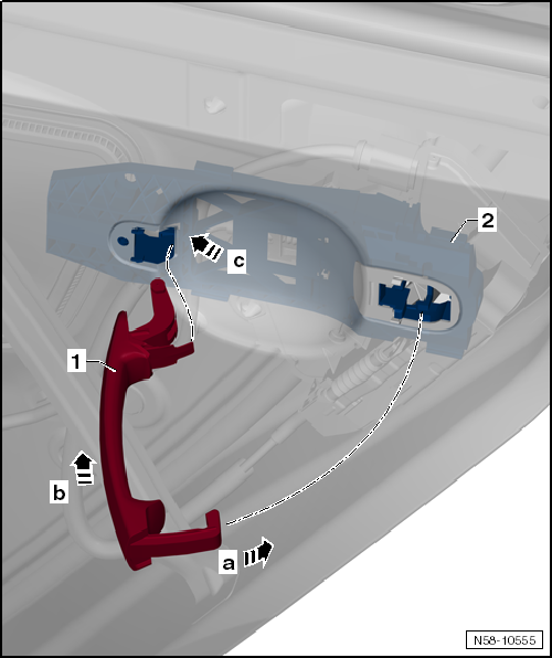 VW UP. Karosserie-Montagearbeiten Außen