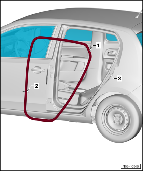 VW UP. Karosserie-Montagearbeiten Außen