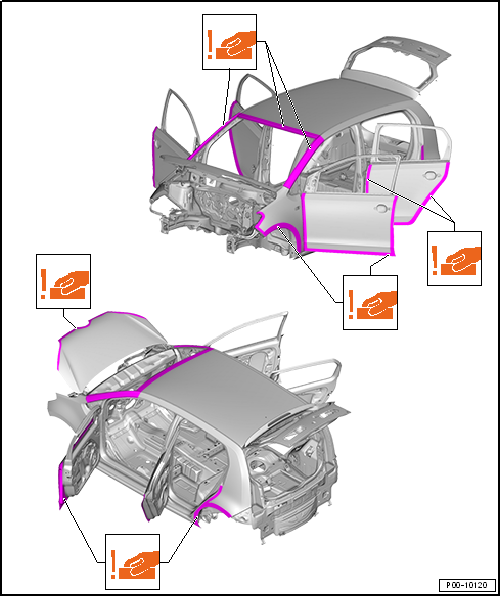 VW UP. Fahrzeugspezifische Informationen Lack