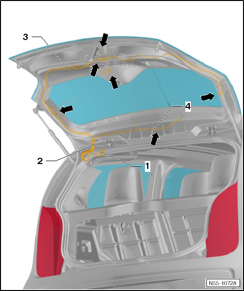 VW UP. Karosserie-Montagearbeiten Außen