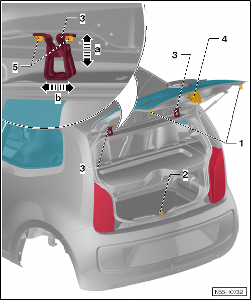 VW UP. Karosserie-Montagearbeiten Außen