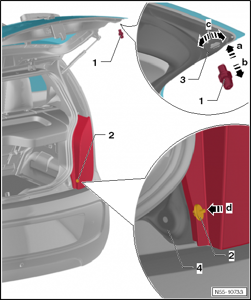 VW UP. Karosserie-Montagearbeiten Außen