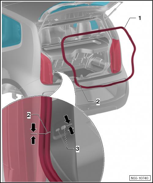 VW UP. Karosserie-Montagearbeiten Außen