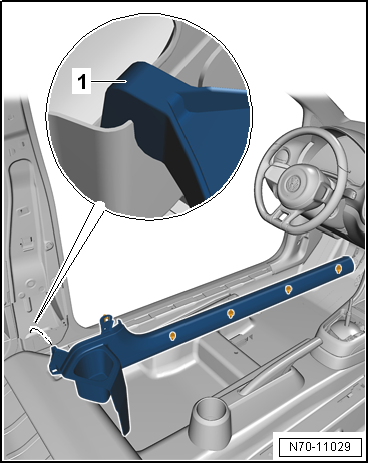 VW UP. Karosserie-Montagearbeiten Innen