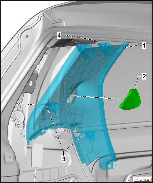 VW UP. Karosserie-Montagearbeiten Innen