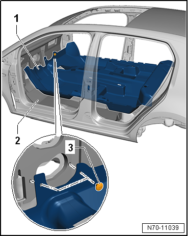 VW UP. Karosserie-Montagearbeiten Innen