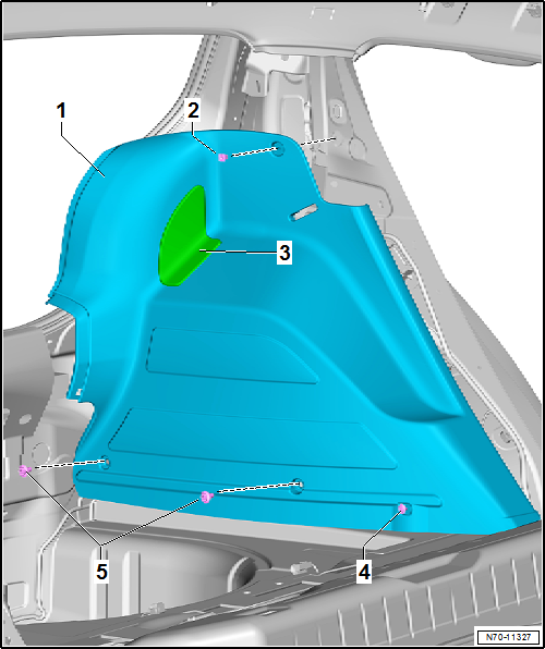 VW UP. Karosserie-Montagearbeiten Innen