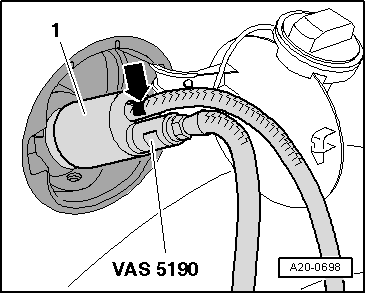 VW UP. Kraftstoffversorgung - Benzinmotoren