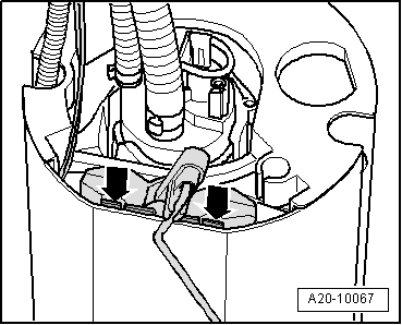 VW UP. Kraftstoffversorgung - Benzinmotoren