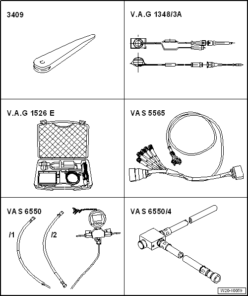 VW UP. Kraftstoffversorgung - Benzinmotoren