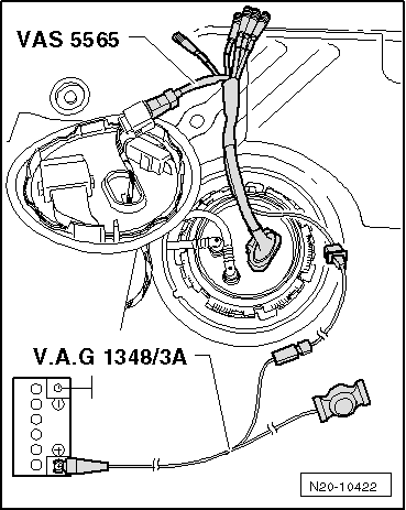 VW UP. Kraftstoffversorgung - Benzinmotoren