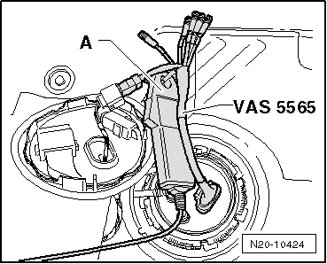 VW UP. Kraftstoffversorgung - Benzinmotoren