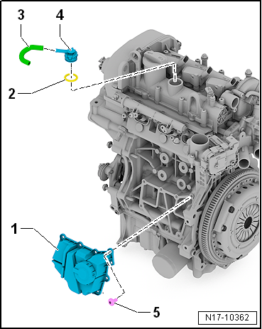 VW UP. 3-Zyl. Einspritzmotor, Zahnriemenantrieb (4-Ventiler)