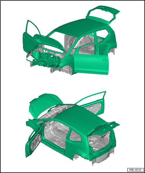 VW UP. Fahrzeugspezifische Informationen Lack