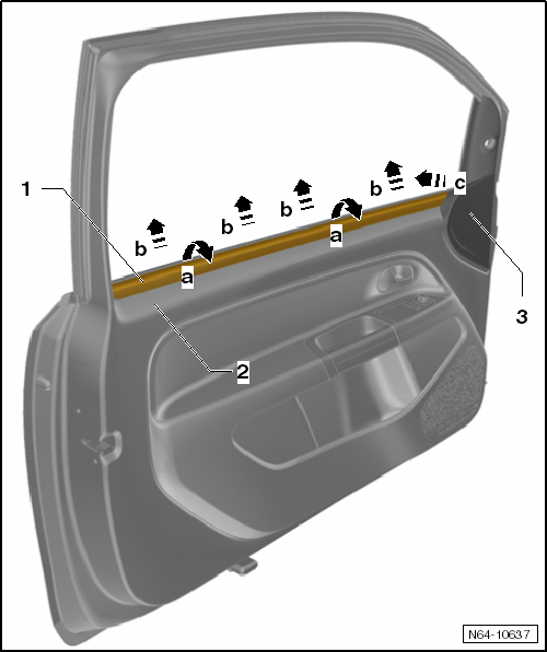 VW UP. Karosserie-Montagearbeiten Außen