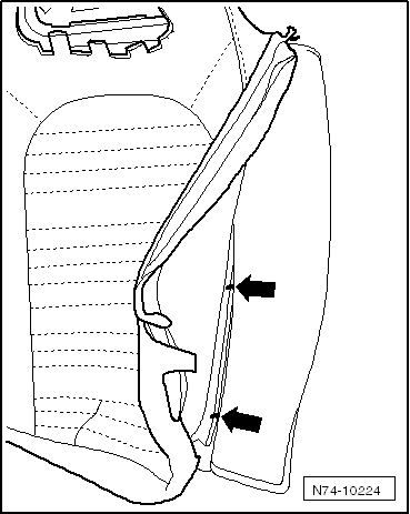 VW UP. Karosserie-Montagearbeiten Innen