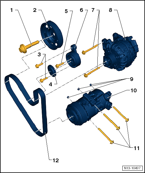 VW UP. 3-Zyl. Einspritzmotor, Zahnriemenantrieb (4-Ventiler)