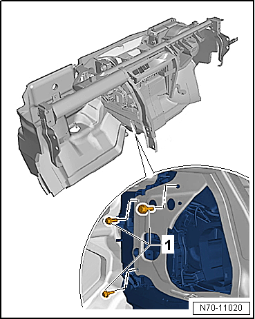 VW UP. Karosserie-Montagearbeiten Innen