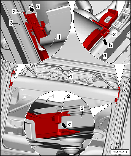 VW UP. Karosserie-Montagearbeiten Außen