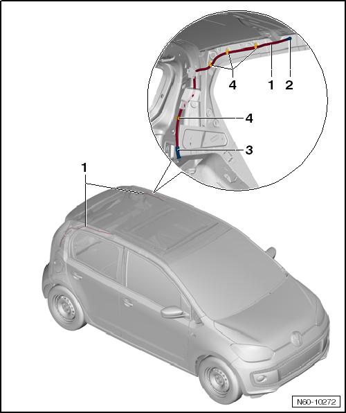 VW UP. Karosserie-Montagearbeiten Außen