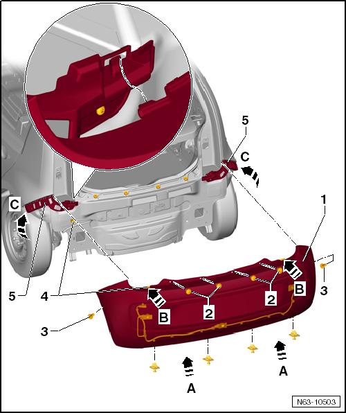 VW UP. Karosserie-Montagearbeiten Außen