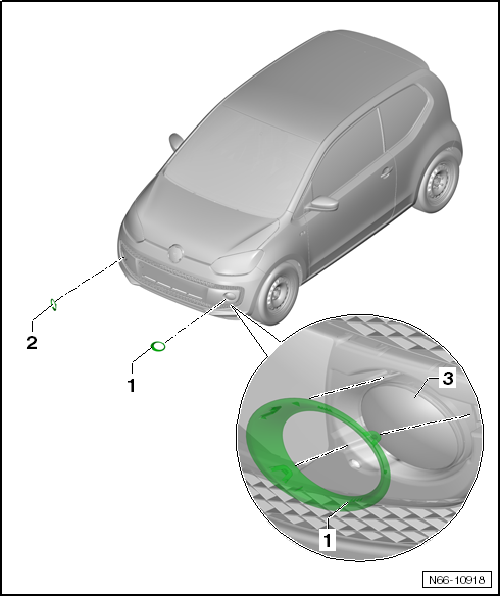 VW UP. Karosserie-Montagearbeiten Außen