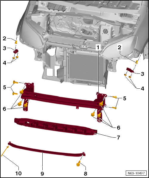 VW UP. Karosserie-Montagearbeiten Außen