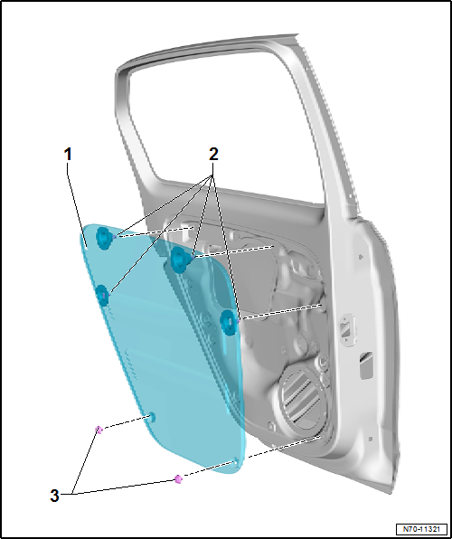 VW UP. Karosserie-Montagearbeiten Innen