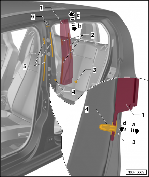 VW UP. Karosserie-Montagearbeiten Außen