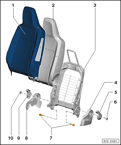 VW UP. Karosserie-Montagearbeiten Innen