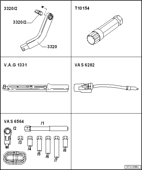 VW UP. Karosserie-Montagearbeiten Innen