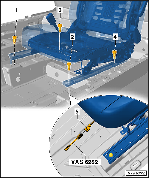 VW UP. Karosserie-Montagearbeiten Innen