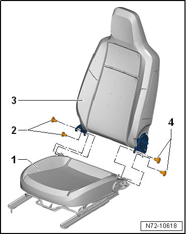 Sitz vorne ausbauen beim VW Up 