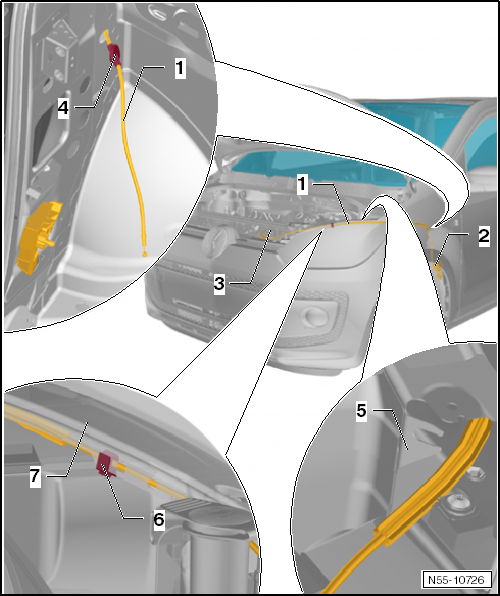 VW UP. Karosserie-Montagearbeiten Außen