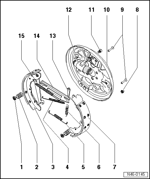 VW UP. Bremsanlagen